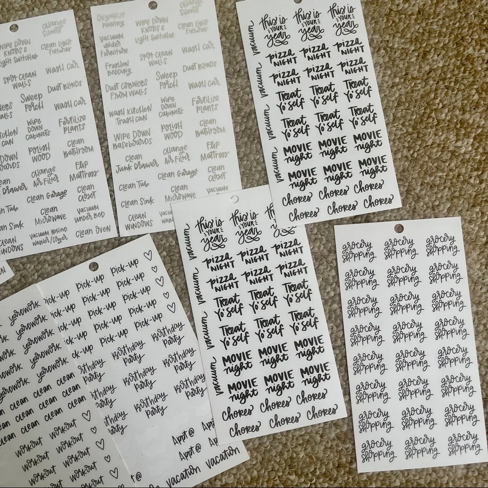 Massive Happy Planner Icons/Text Stickers Bundle
